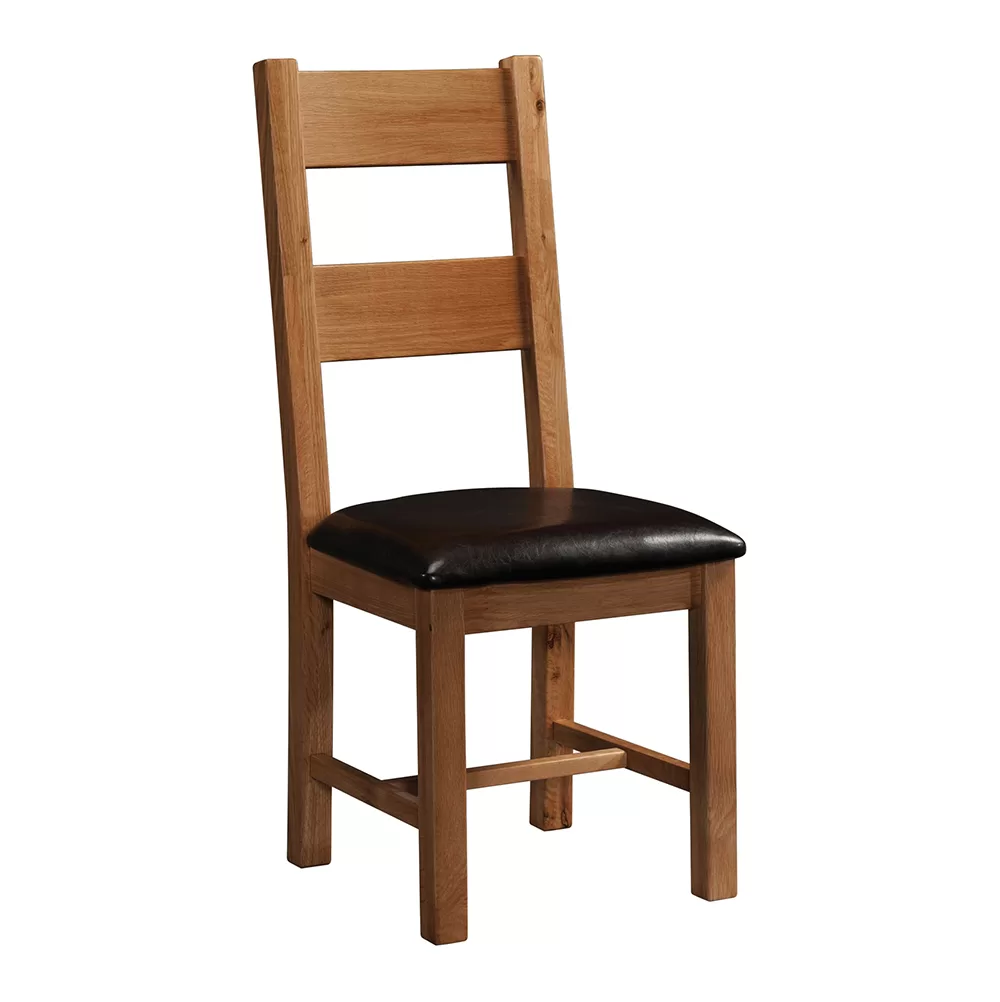Maiden Oak Rustic Rustic Ladder Back Chair
