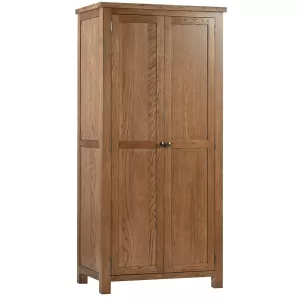 Maiden Oak Rustic Double Wardrobe