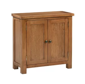 Maiden Oak Rustic Small Cabinet 2 Door
