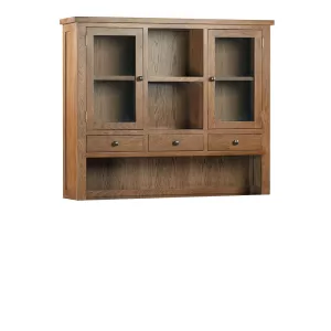 Maiden Oak Rustic Larger Dresser Top (Hutch)