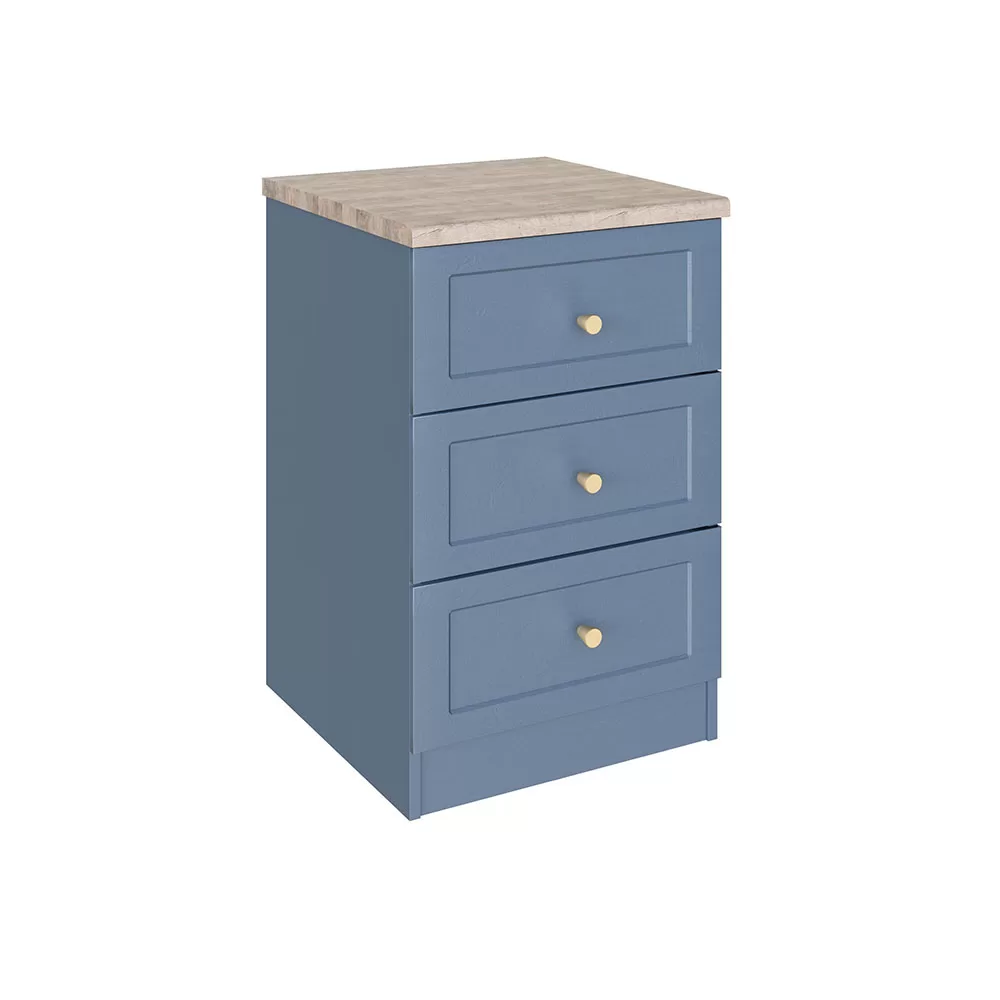 London 3 Drawer Bedside 