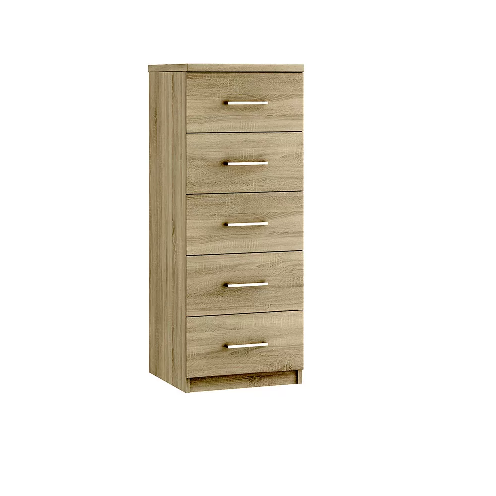 Madrid 5 Drawer Narrow Chest