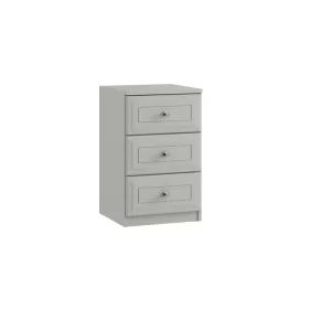 Paris 3 Drawer Bedside