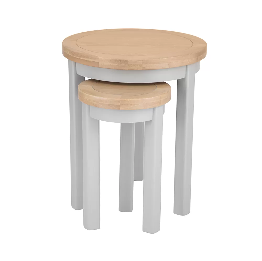 Eddington Grey Round Nest Of 2 Tables