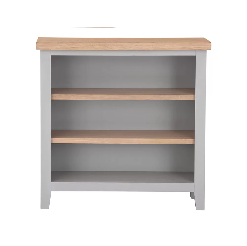 Eddington Grey Small Wide Bookcase