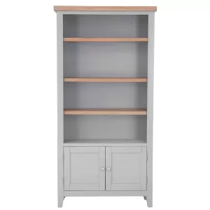 Eddington Grey Large Wide Bookcase