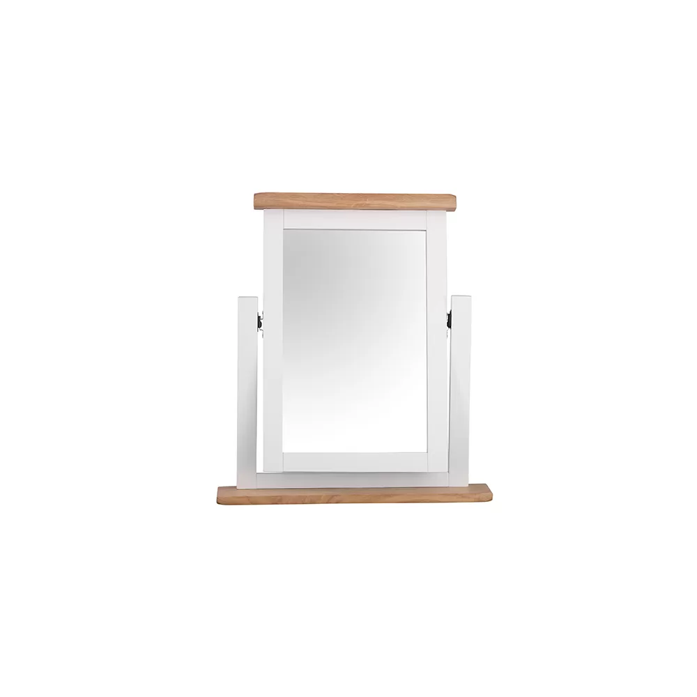 Eddington White Trinket Mirror