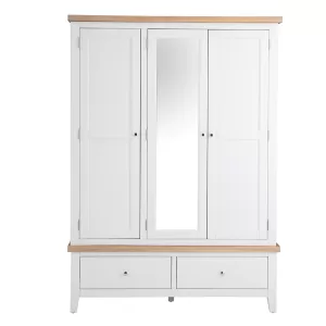 Eddington White 3 Door Wardrobe