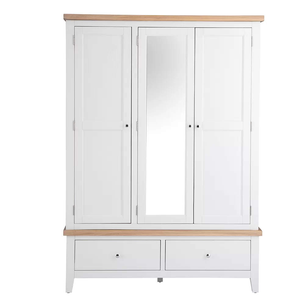 Eddington White 3 Door Wardrobe