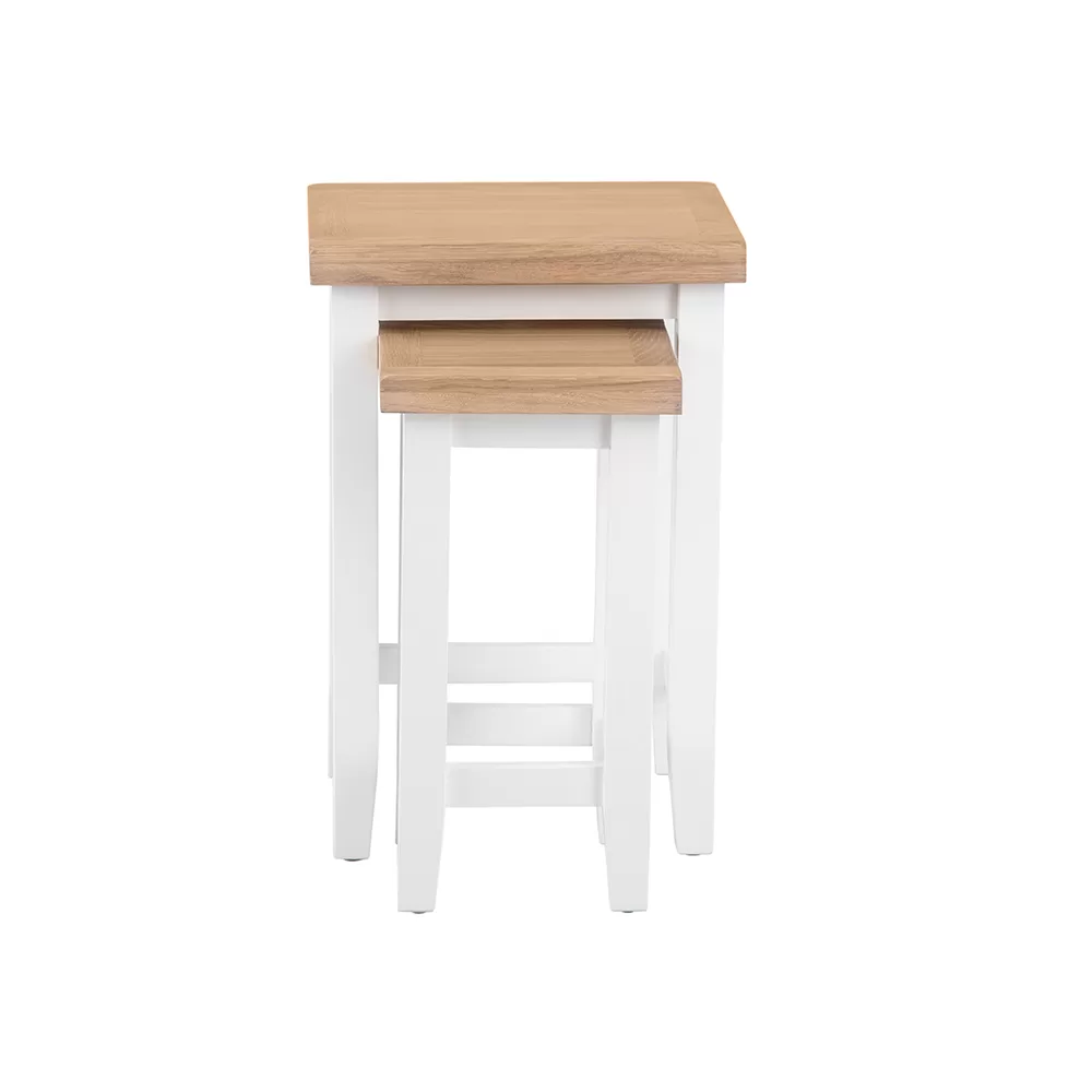 Eddington White Nest of 2 Tables