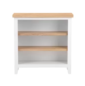 Eddington White Small Wide Bookcase