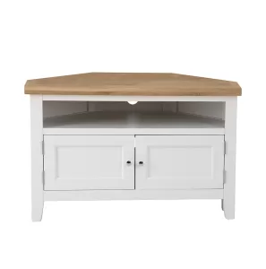 Eddington White Corner TV Unit