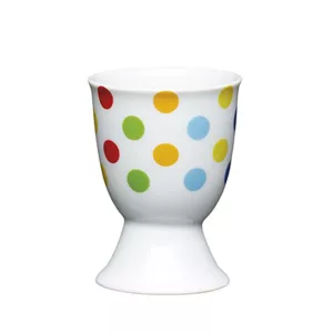 KitchenCraft Porcelain Egg Cup Bright Spots