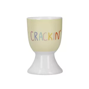 KitchenCraft Porcelain Egg Cup Soleada Crackin