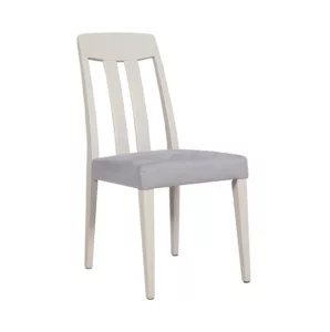 Millie Painted Slat Back Dining Chair - Grey Seat