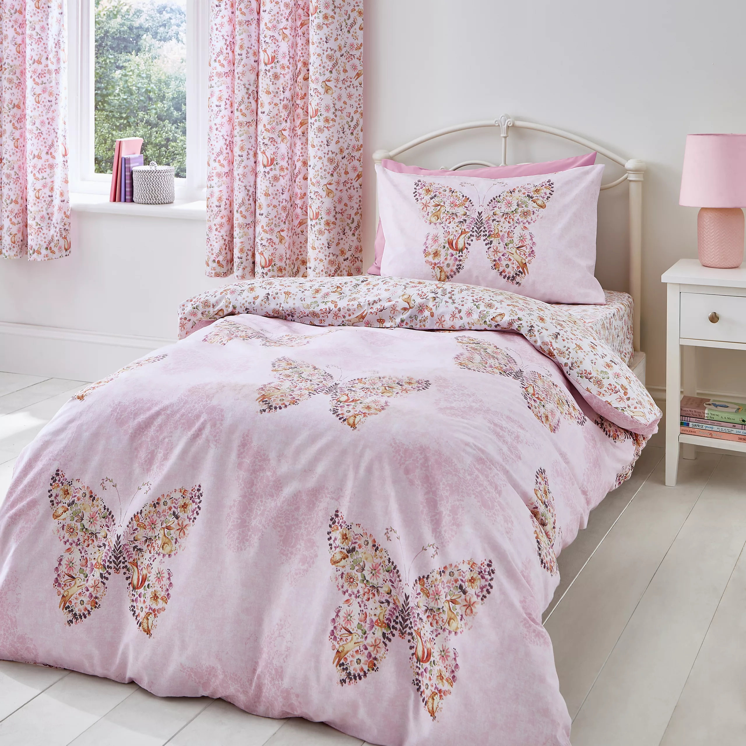 Catherine Lansfield Enchanted Butterfly Duvet Set