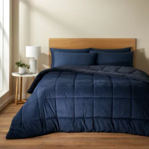 Catherine Lansfield Cosy Cord Coverless Duvet - Navy