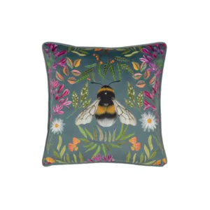 House of Bloom Zinnia Bee Cushion 43 x 43  Multicolour
