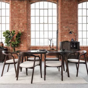 Jay Blades x G Plan Dalston 180cm Dining Table and 6 x Sophie Chairs Set