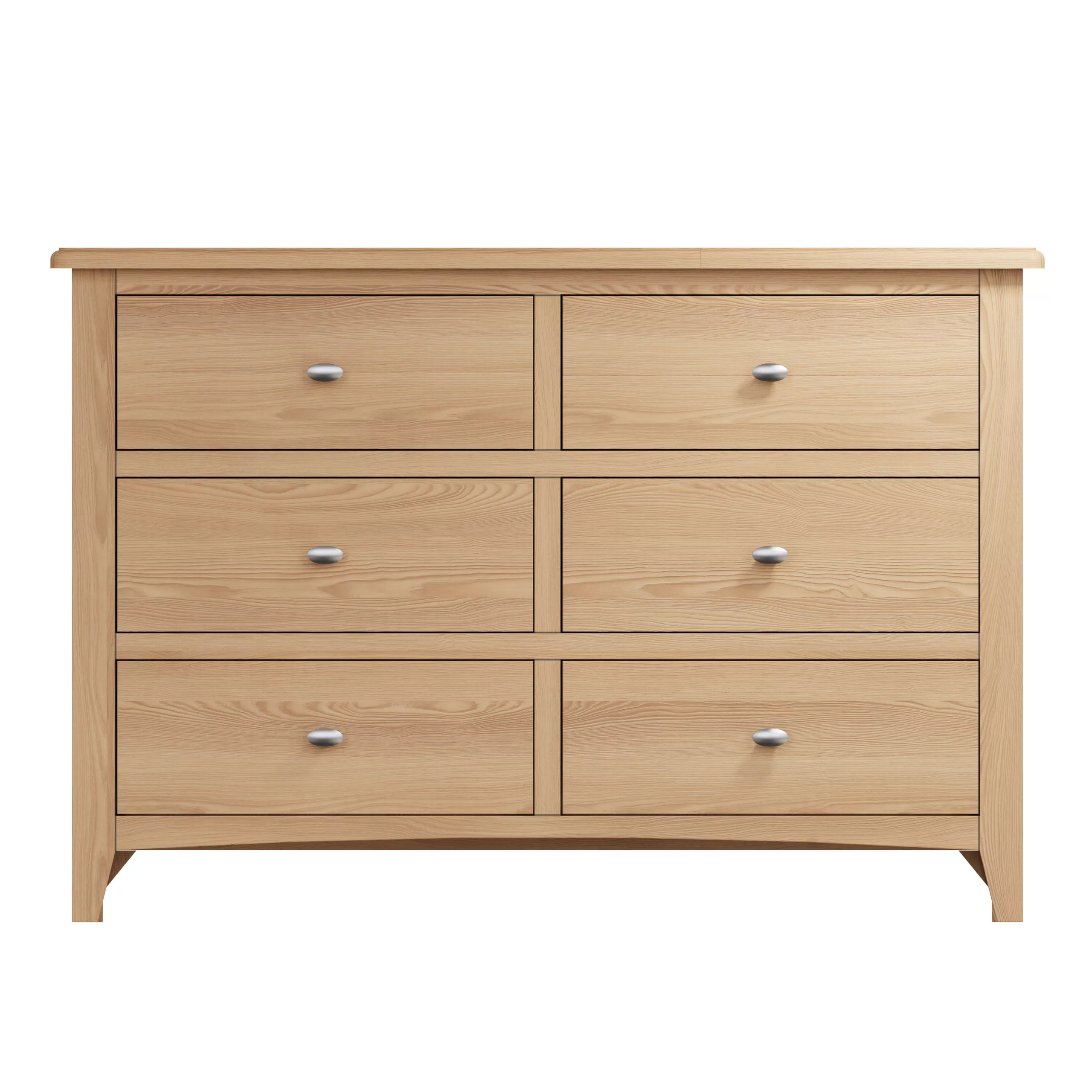 Hurstley Oak 6 Drawer Chest