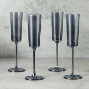 Simply Home Champagne Flute - Dusky Grey (set of 4)