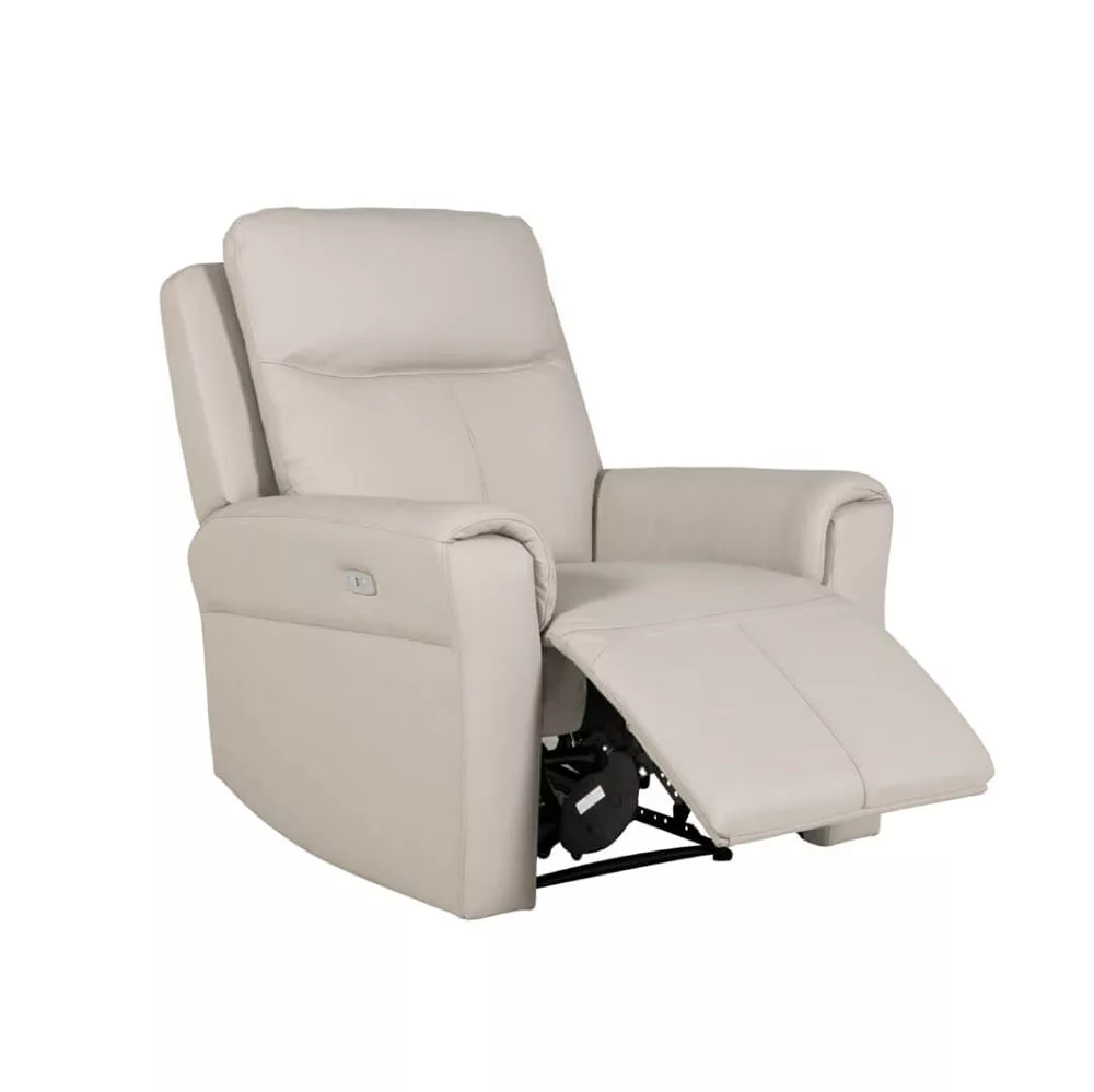 Roma Electric Recliner Chair - Stone 