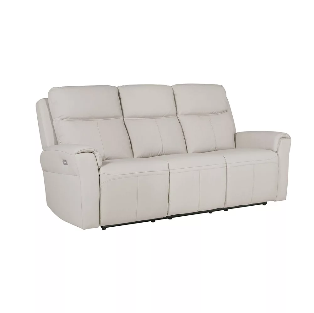 Roma 3 Seater Electric Recliner - Stone