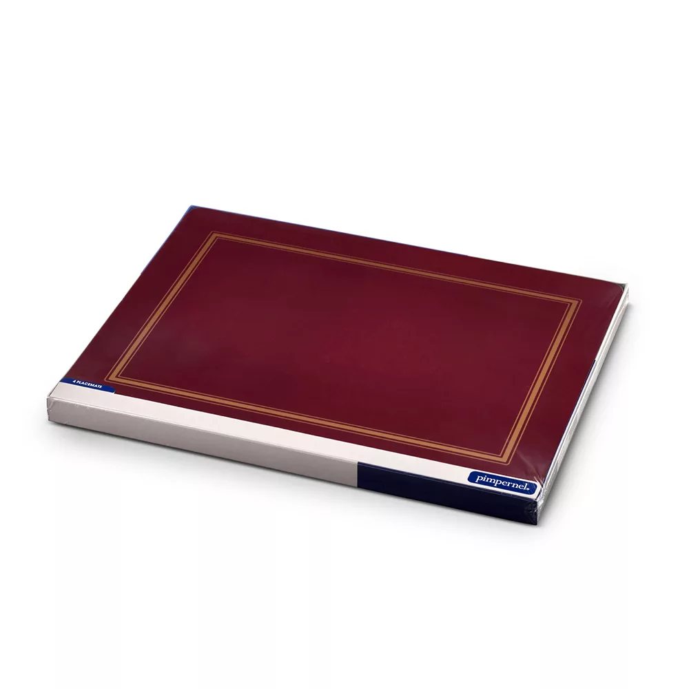Pimpernel Burgundy Classic Placemats Set of 6