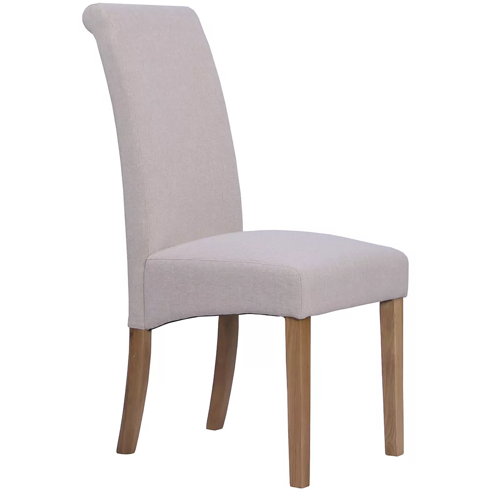 Wesley Rollback Dining Chair - Beige 