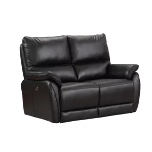 Ethan 2 Seater Power Recliner - Black