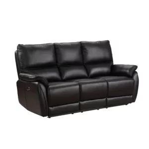 Ethan 3 Seater Power Recliner - Black