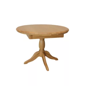 Lamont Round 106-145cm Extending Single Pedestal Table