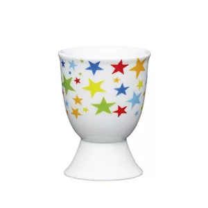 KitchenCraft Porcelain Egg Cup Bright Stars