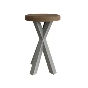 Heritage Grey Round Side Table