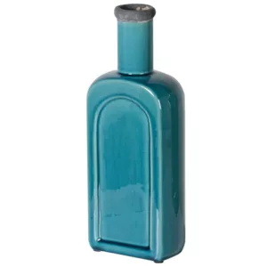 Small Turquoise Bottle Bud Vase