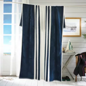 Deyongs Coastal Stripe Navy Beach Towel - 100x180cm