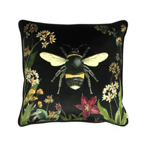 Evan Lichfield Midnight Garden Bee Cushion 43 x 43