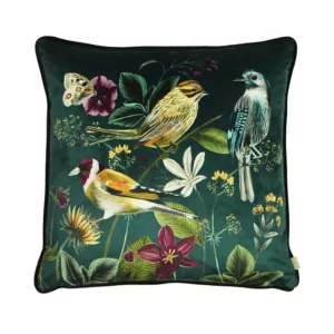 Evans Lichfield Midnight Garden Birds Cushion 43 x 43