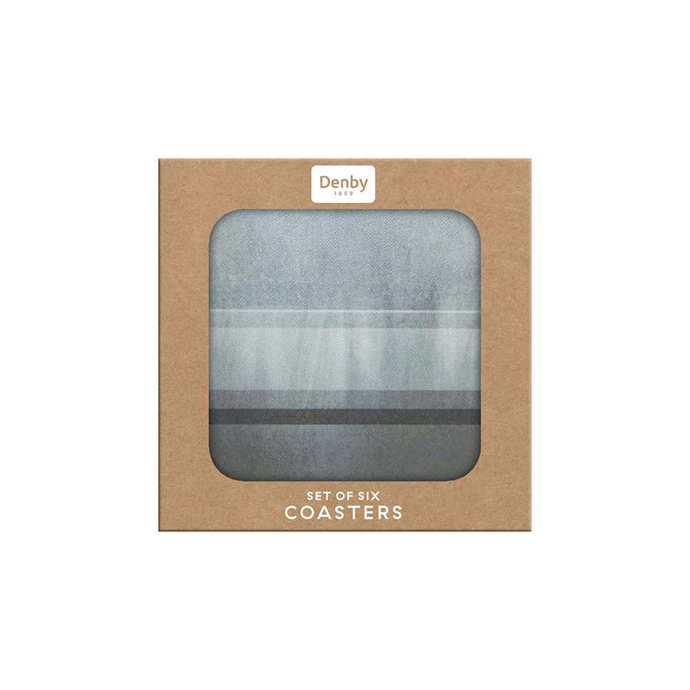 Denby Colours Set of 6 Coasters - Grey