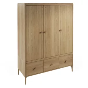 Millie Oak 3 Door Wardrobe
