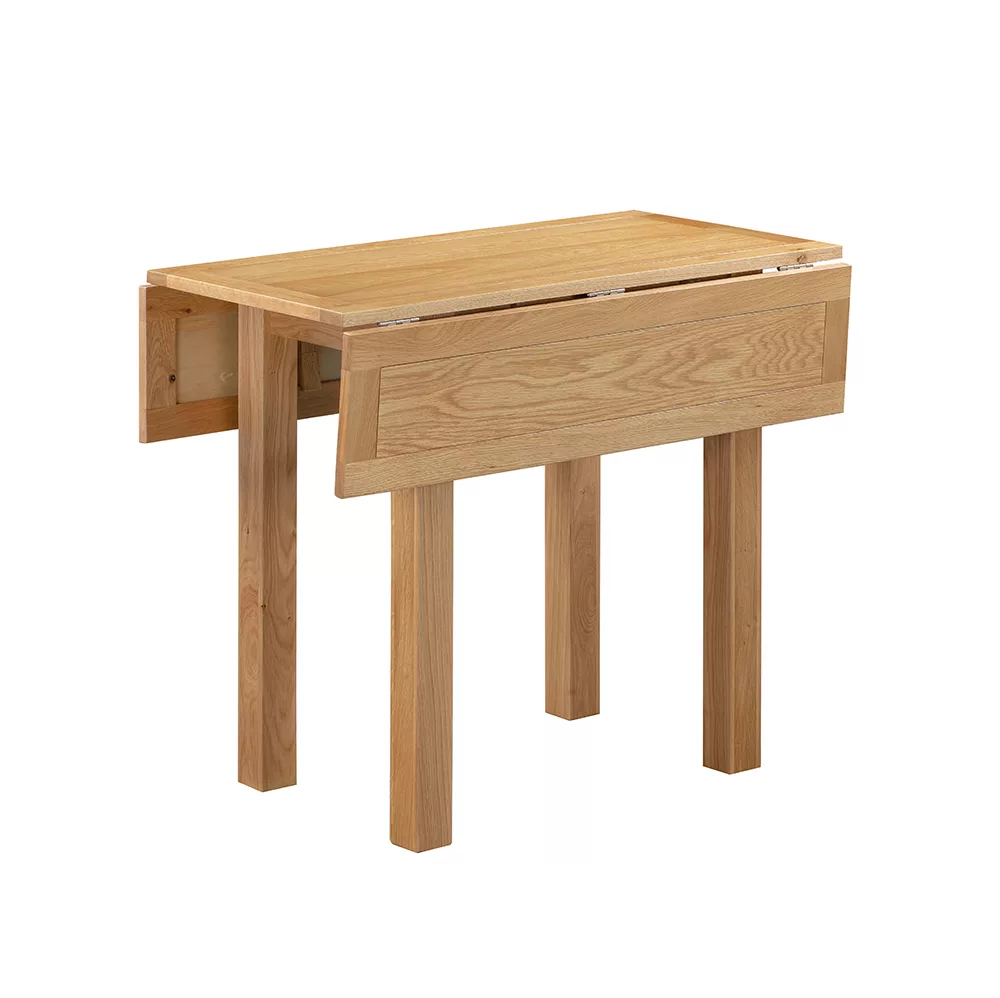 Maiden Oak Square Drop-Leaf Table 45-90cm