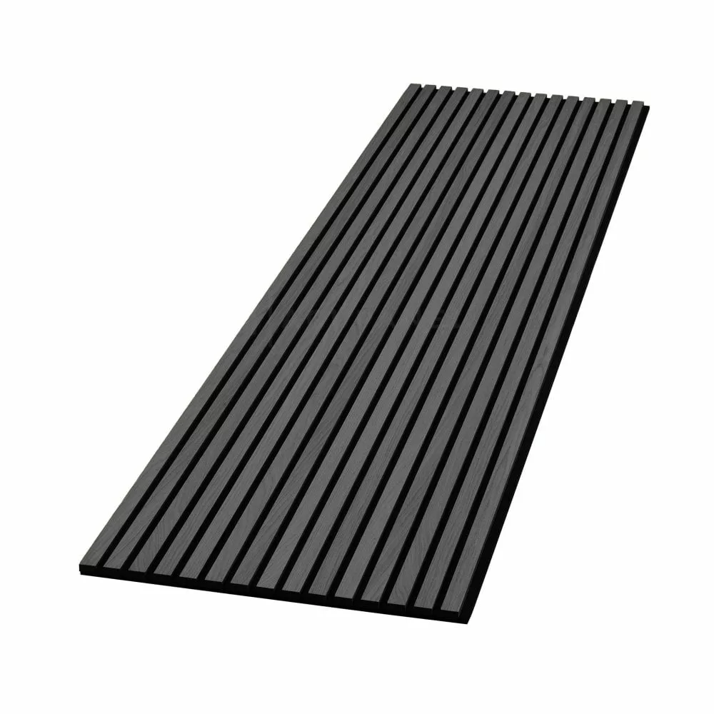 Charcoal Decorative Acoustic Slat Wall Panel