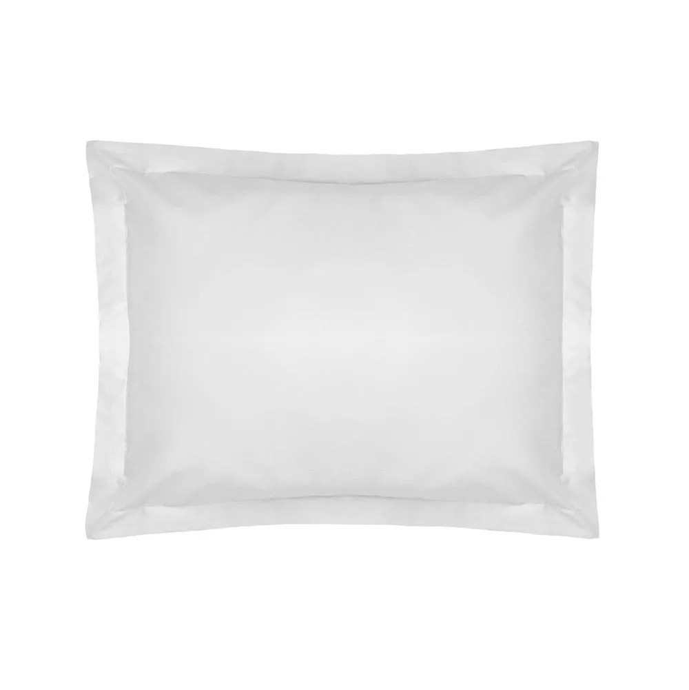 Belledorm 600TC Sateen Oxford Pillowcase White