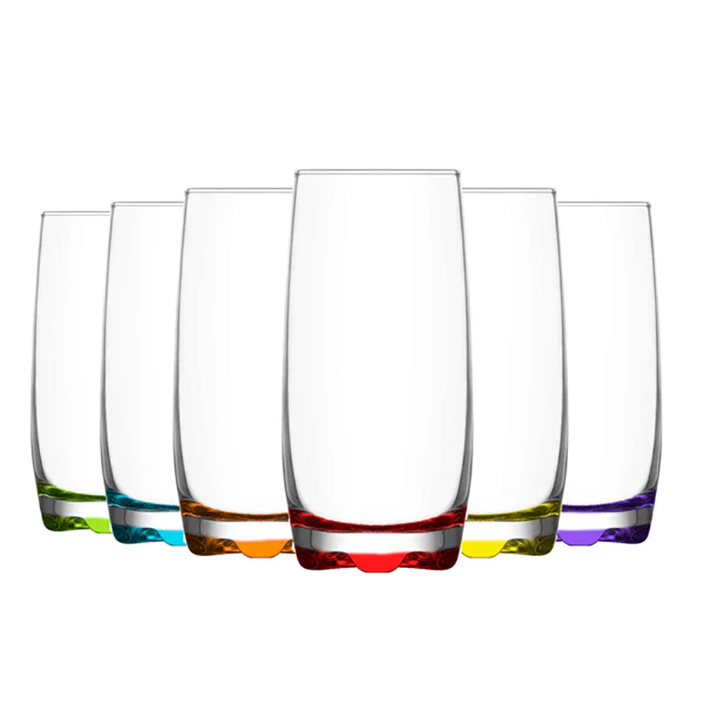 Simply Home Box of 6 Coral Long Drink Glasses