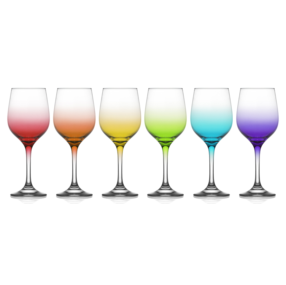 Simply Home Box of 6 Fame Ombre Water/Wine Glasses