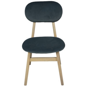 Baxter Upholstered Dining Chair Dark Grey