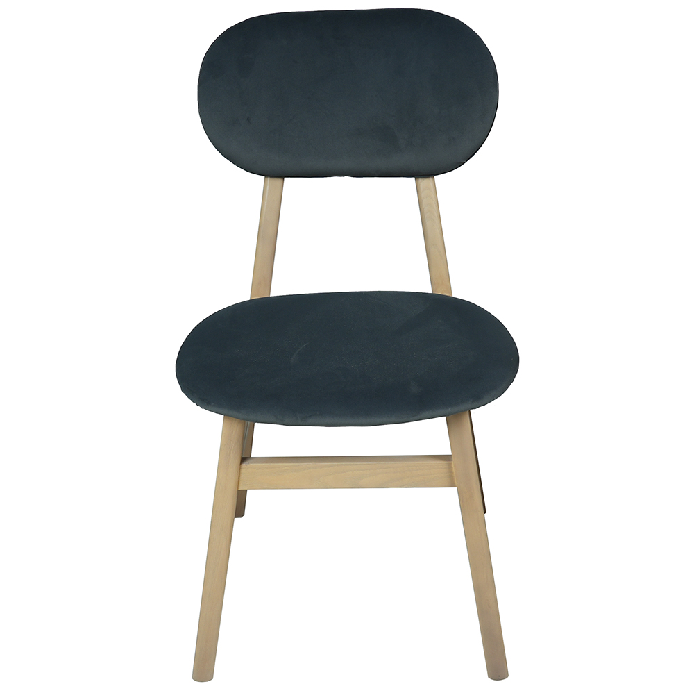Baxter Upholstered Dining Chair Dark Grey