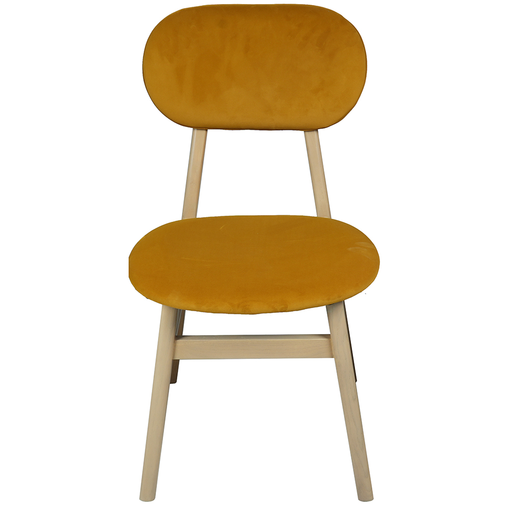 Baxter Upholstered Dining Chair Mustard