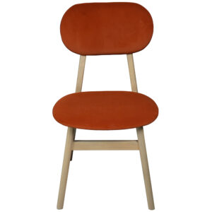 Baxter Upholstered Dining Chair Rust