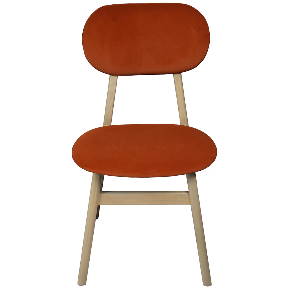 Baxter Upholstered Dining Chair Rust